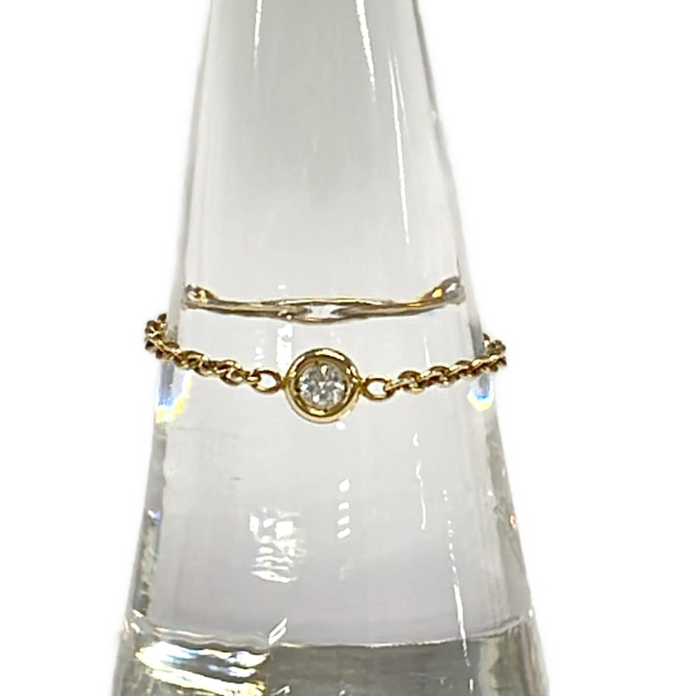 Christian Dior Mimioui Ring 18K Yellow Gold Diamond
